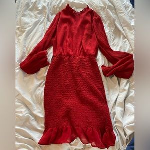 Red Dress Boutique Smocked Skirt Bodycon Dress
